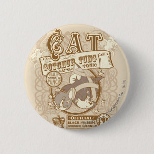 Badge Rond 5 Cm Tonique de Gotchur Tung de chat de Tom