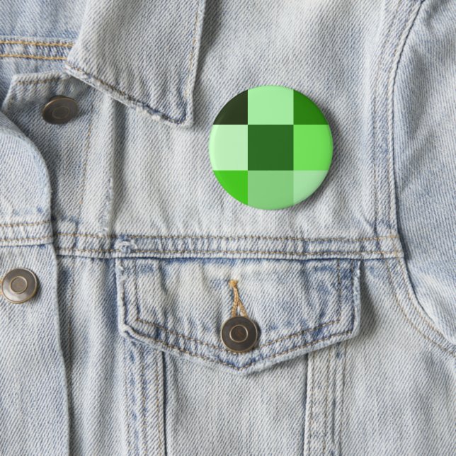 Badge Rond 5 Cm Tons verts (En situation)