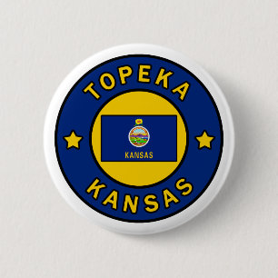 Badge Rond 5 Cm Topeka Kansas
