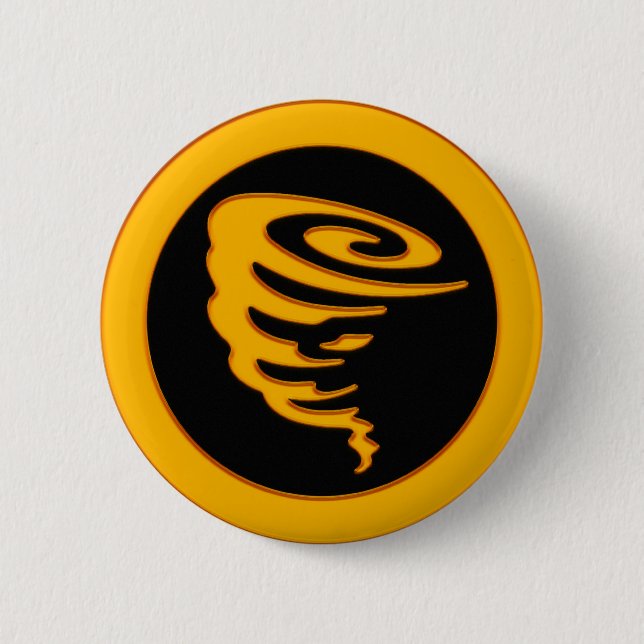Badge Rond 5 Cm Tornade d'or (Devant)