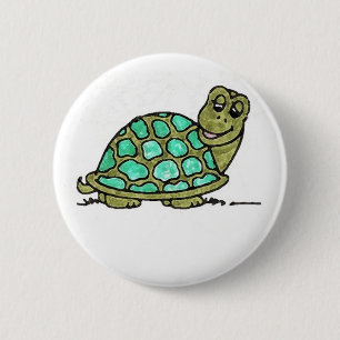 Badge Rond 5 Cm Tortue