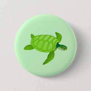 Badge Rond 5 Cm Tortue de mer