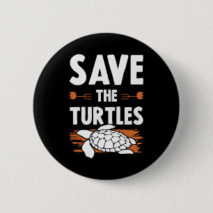Badge Rond 5 Cm tortue du bien-être animal