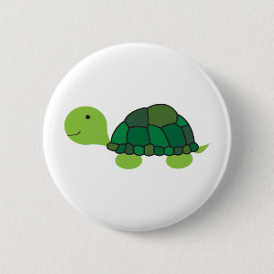 Badge Rond 5 Cm Tortue mignonne