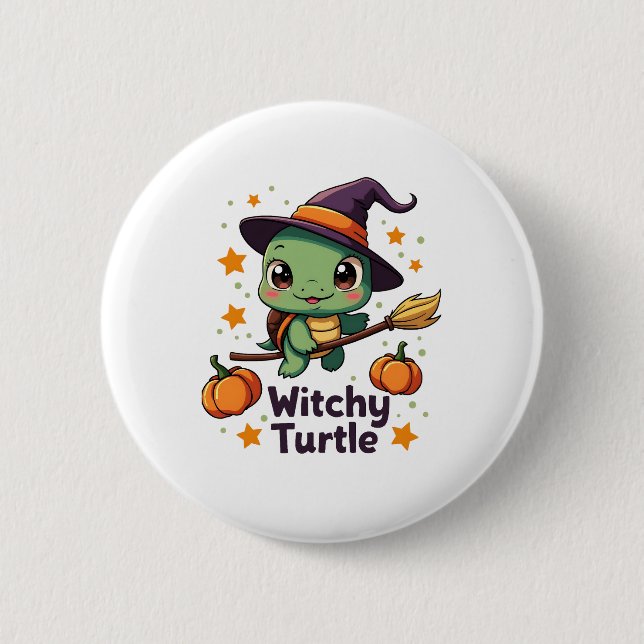 Badge Rond 5 Cm Tortue Shell (Devant)