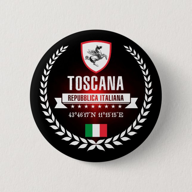 Badge Rond 5 Cm Toscane (Devant)
