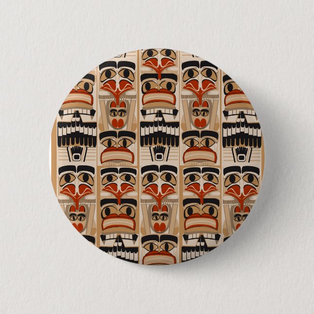 Badge Rond 5 Cm Totem Polonais (Devant)
