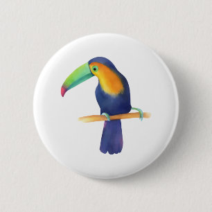 Badge Rond 5 Cm Toucan