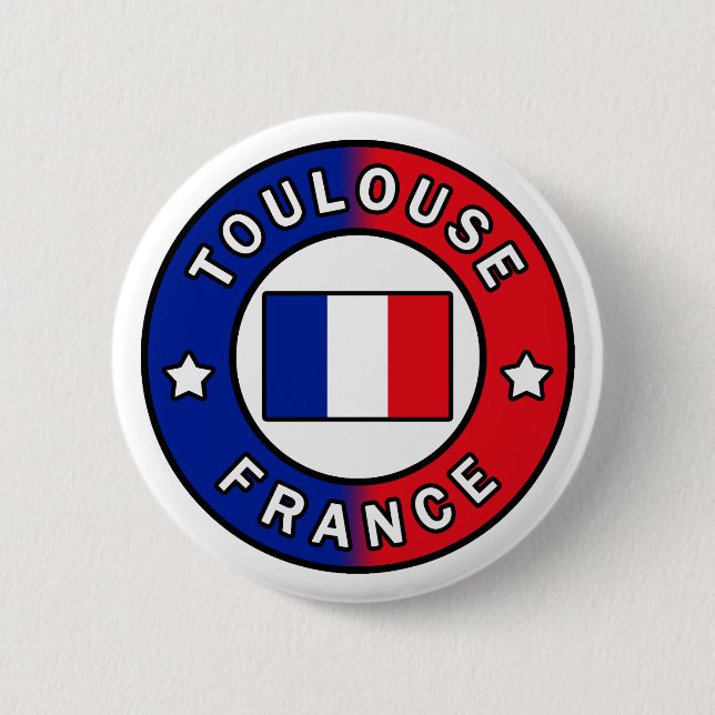 Badge Rond 5 Cm Toulouse France (Devant)
