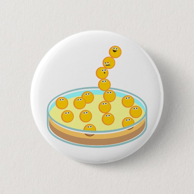 Badge Rond 5 Cm Tour de boîte de Pétri (Devant)