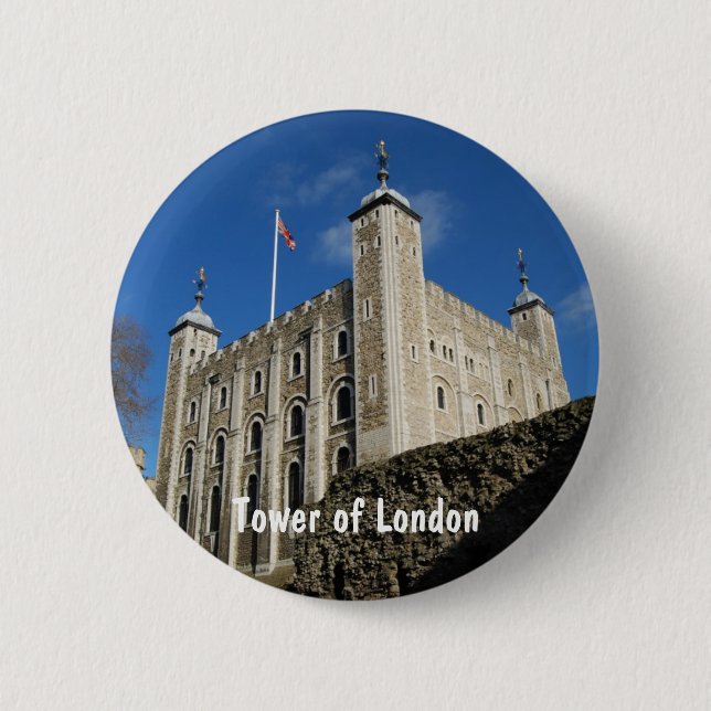 Badge Rond 5 Cm Tour de Londres (Devant)