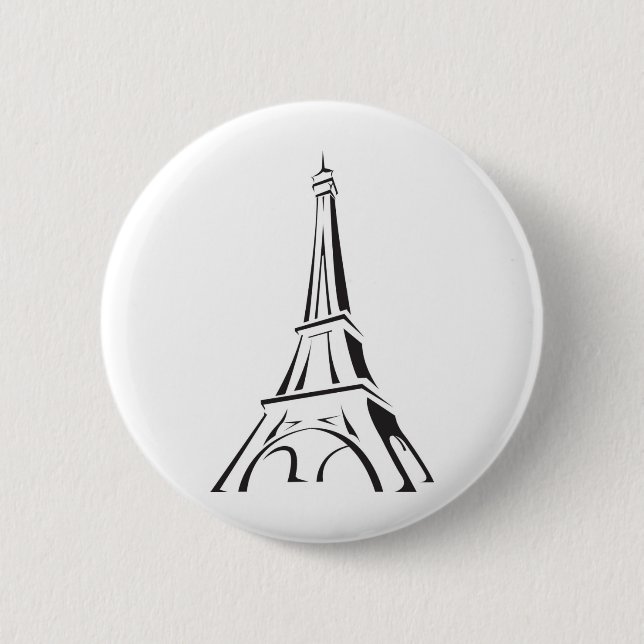 BADGE ROND 5 CM TOUR EIFFEL (Devant)