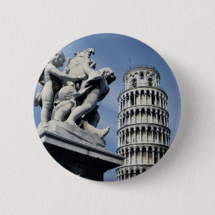 Badge Rond 5 Cm Tour penchée de Pise