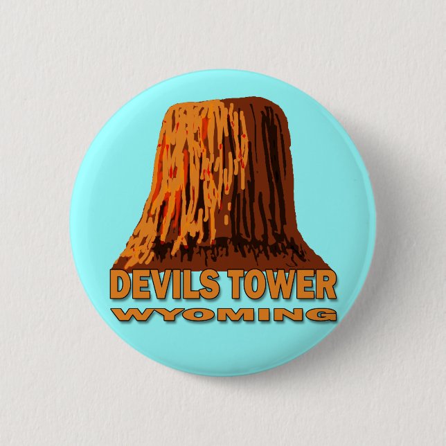 BADGE ROND 5 CM TOUR WYOMING DE DIABLES (Devant)