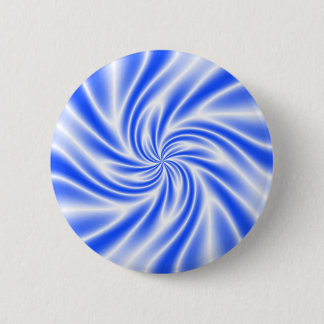 Badge Rond 5 Cm Tourbillon bleu psychédélique