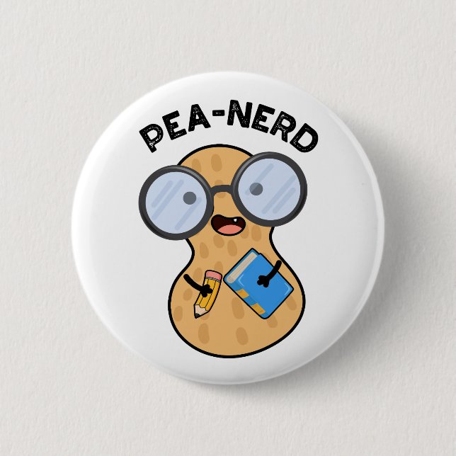 Badge Rond 5 Cm Tourne Nerd de cacahuètes nerd (Devant)
