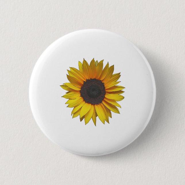 Badge Rond 5 Cm Tournesol (Devant)