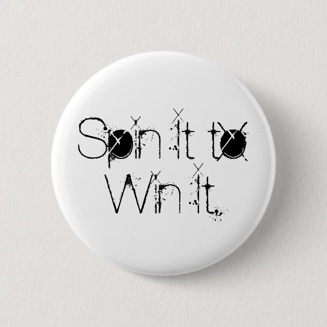 Badge Rond 5 Cm Tournez-le pour le gagner bouton (Devant)