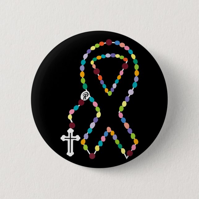 Badge Rond 5 Cm Tous les cancers, ça compte, la sensibilisation To (Devant)
