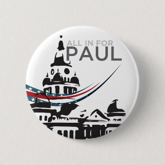 Badge Rond 5 Cm Tous pour Paul - bouton de tribunal