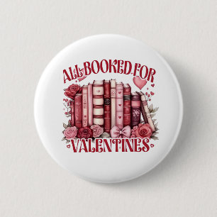Badge Rond 5 Cm Tous réservés pour Valentine Bookish