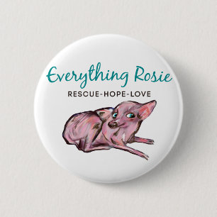 Badge Rond 5 Cm Tout bouton de Rosie