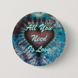 Badge Rond 5 Cm Tout Ce Dont Vous Avez Besoin Est L'Amour