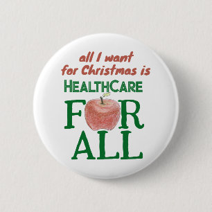 Badge Rond 5 Cm Tout ce que je veux pour Noël, c'est des soins de