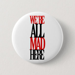 Badge Rond 5 Cm Tout fou ici