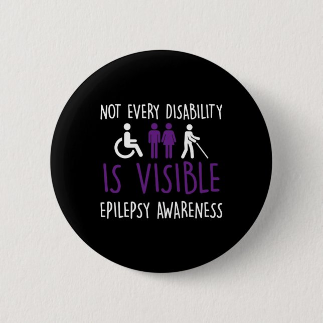 Badge Rond 5 Cm Tout Handicap N'Est Pas Visible (Devant)