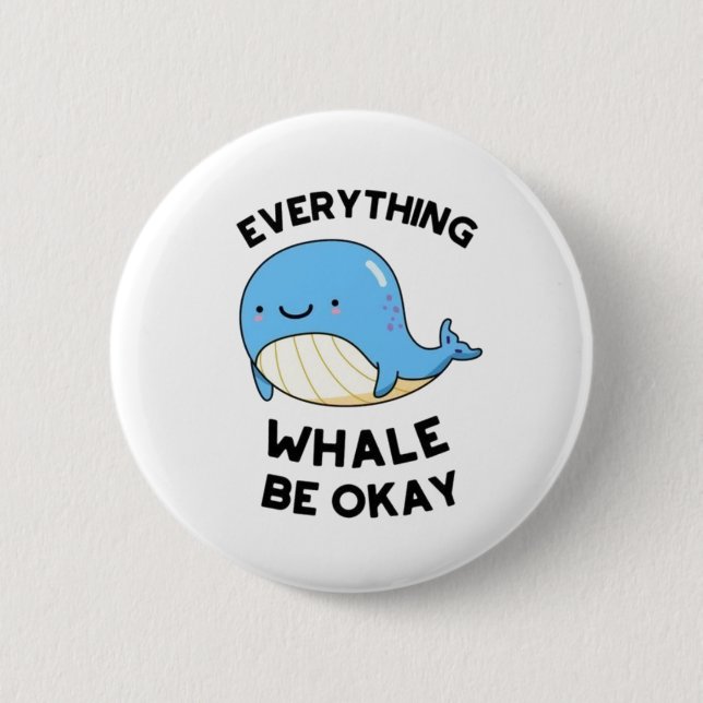 Badge Rond 5 Cm Tout ira bien positivité (Devant)