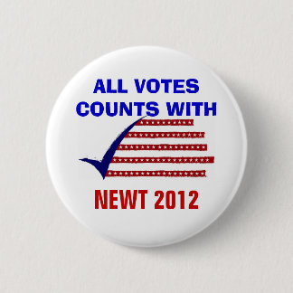BADGE ROND 5 CM TOUT LE BOUTON DU TRITON 2012 DE COMPTE DE VOTES