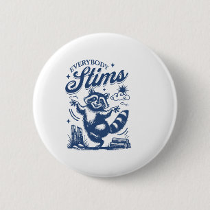 Badge Rond 5 Cm Tout Le Monde Stipule L'Autisme Enseignant Spécial