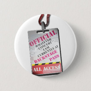 Badge Rond 5 Cm Tout le passage des coulisses d'accès