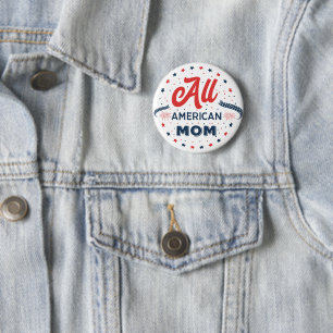 Badge Rond 5 Cm Toute maman américaine