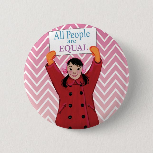 Badge Rond 5 Cm TOUTES LES personnes sont égales (Devant)