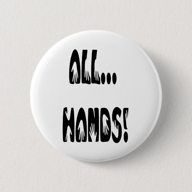Badge Rond 5 Cm Toutes... Mains (Devant)