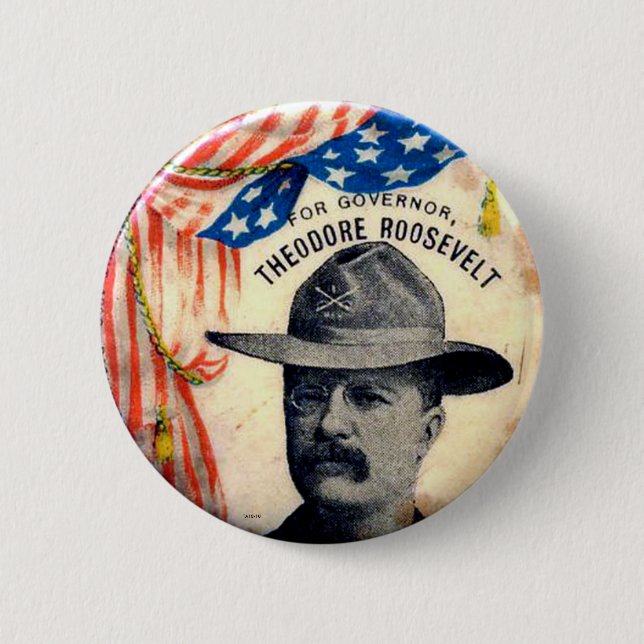 Badge Rond 5 Cm TR pour le gouverneur - bouton (Devant)