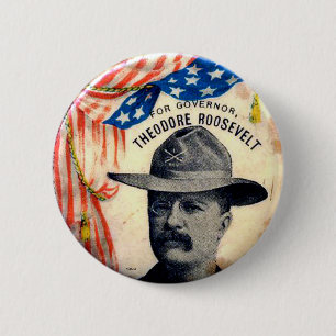 Badge Rond 5 Cm TR pour le gouverneur - bouton