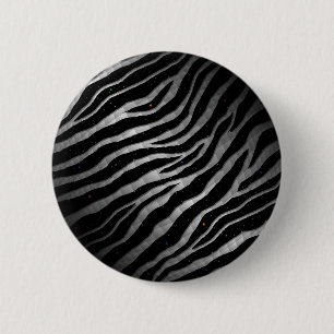 Badge Rond 5 Cm Tracées SpaceTime arrachées - Noir/Blanc