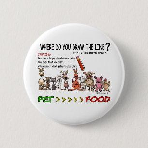 BADGE ROND 5 CM TRACEZ LA LIGNE CARNISM