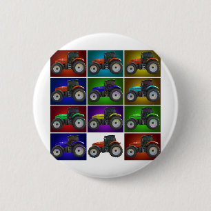 Badge Rond 5 Cm tracteur