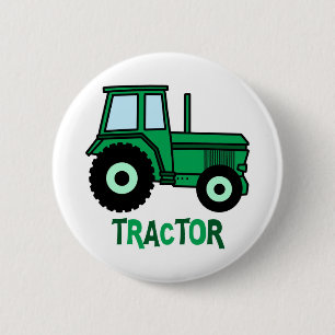 Badge Rond 5 Cm Tracteur