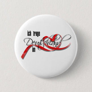 Badge Rond 5 Cm Trage Deutschland im Herzen d'Ich