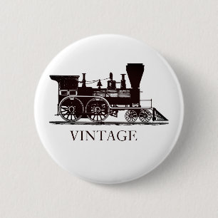 Badge Rond 5 Cm Train à vapeur 1859