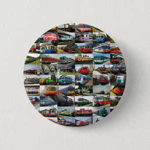 Badge Rond 5 Cm Trains