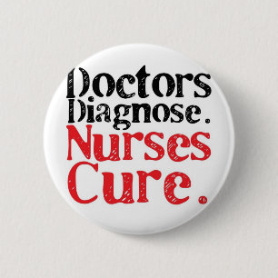Badge Rond 5 Cm Traitement d'infirmières