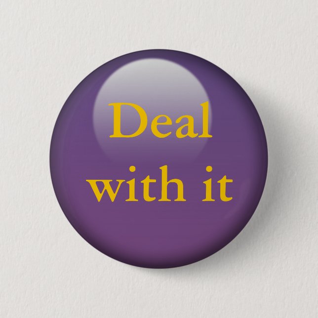 Badge Rond 5 Cm Traitez-en, Jelly Buttons (Devant)