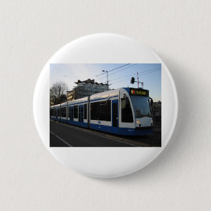 Badge Rond 5 Cm Tram Amsterdam