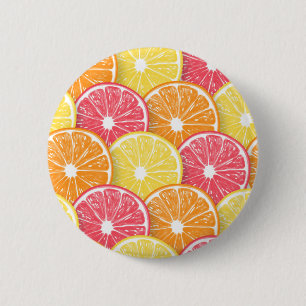 Badge Rond 5 Cm Tranches d'agrumes
